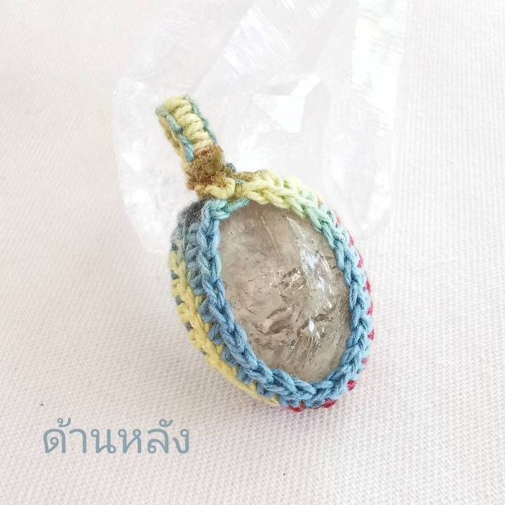 크리스탈 쿼츠 꼬임 로프 펜던트 목걸이