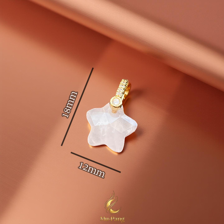 로즈 쿼츠 원석 펜던트 목걸이: 행운과 부를 증진시켜 줍니다