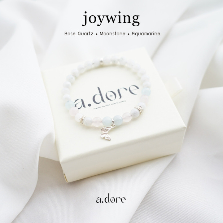 スターリングシルバー製ジェムストーンブレスレットセット - Joywing
