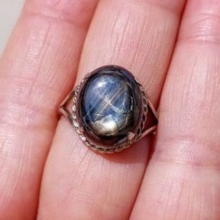 天然原石スター サファイア (12.60ct) - バンカジャ + 証明書