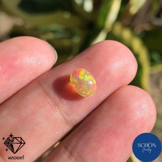 本物のオパール石（6x8mm） - 輝く天然宝石