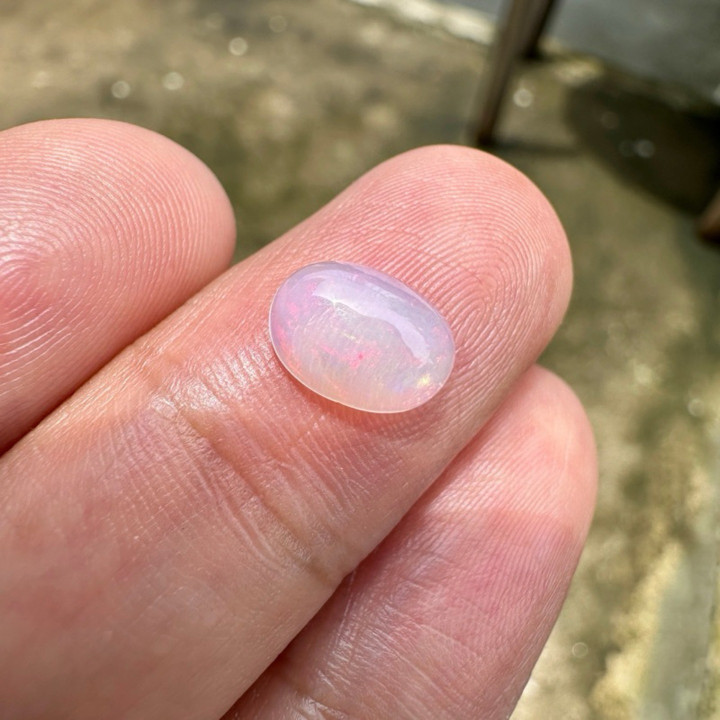 천연 오팔 원석 (7x9mm) - 주얼리 세팅