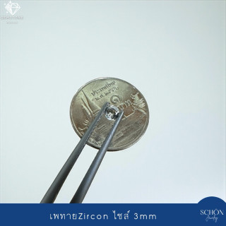 ジュエリー製作用の本物の3mmと4mmのファセットカットジルコンストーン