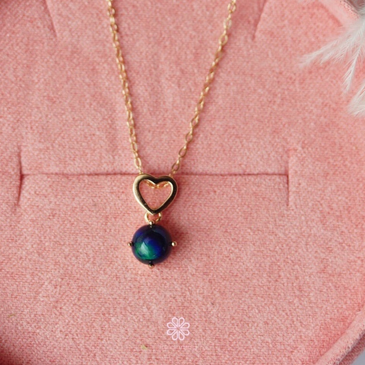 ブラックオパールネックレス｜925スターリングシルバー｜ギフト｜ローゼンマリー