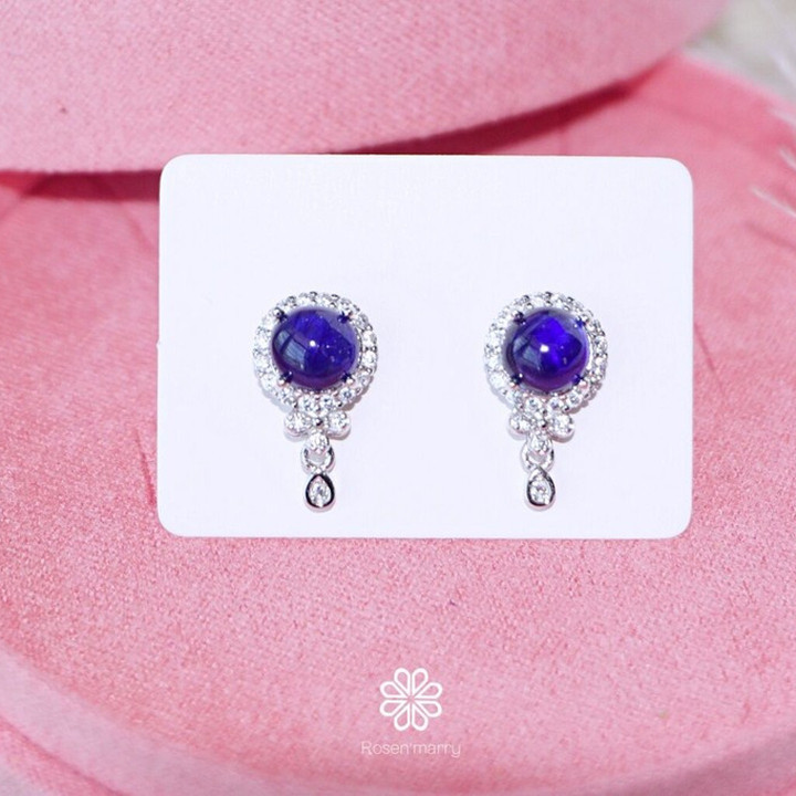 スターリングシルバー サファイア イヤリング | Rosen'marry RE069 | グッドフォーチュンジュエリー