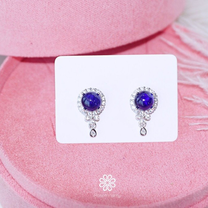 スターリングシルバー サファイア イヤリング | Rosen'marry RE069 | グッドフォーチュンジュエリー
