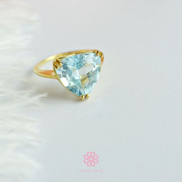 本物のトパーズリング｜925シルバー、幸運の宝石ギフト