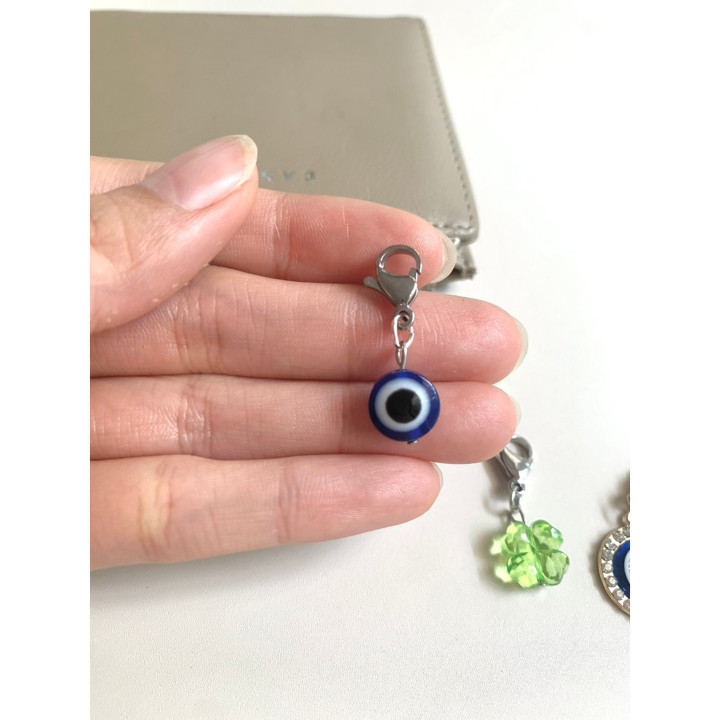 バッグやキーホルダー用の手作り邪眼とハムサのチャーム