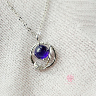 スターリングシルバー製サファイアペンダント - Rosen'marry Jewelry RN019