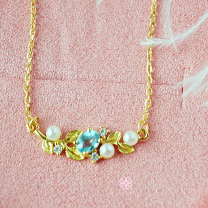 スターリングシルバー ジルコンネックレス | Rosen'marry RN068 誕生石ジュエリー