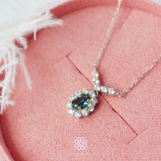 ロンドントパーズ スターリングシルバーネックレス - Rosen'marry ジェムストーンジュエリー