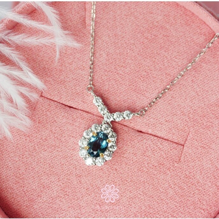 ロンドントパーズ スターリングシルバーネックレス - Rosen'marry ジェムストーンジュエリー