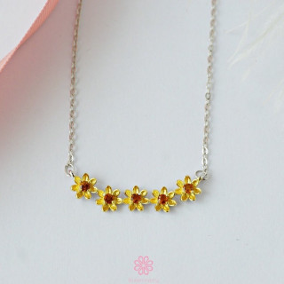 本物のシトリンネックレス｜スターリングシルバー｜幸運を呼ぶジュエリー