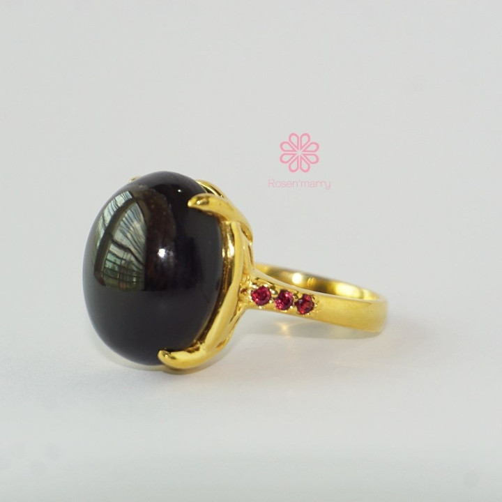 キャッツアイリング｜本物の25金、925シルバー、金メッキ