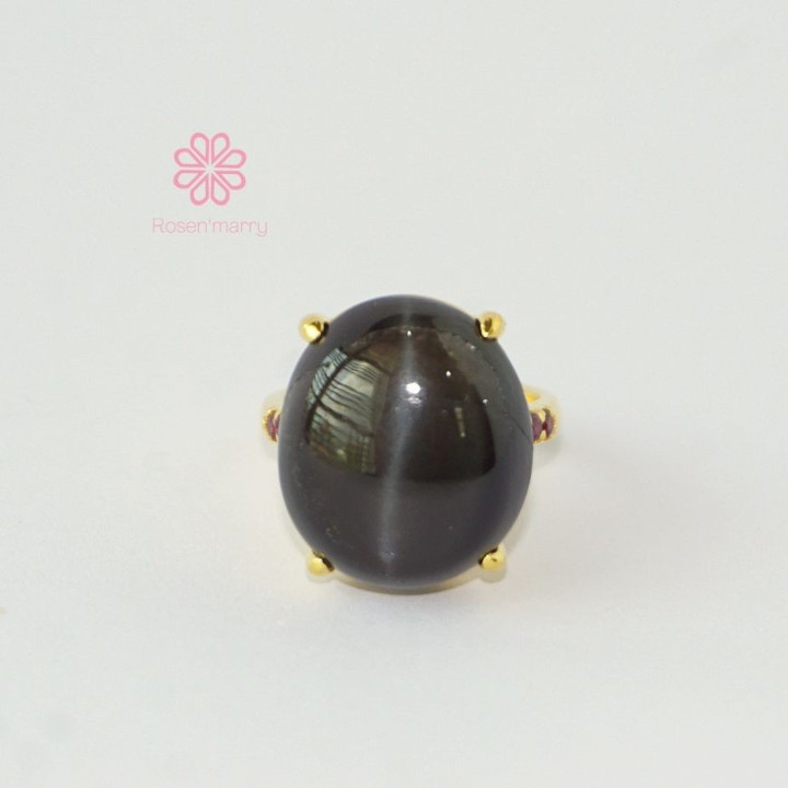 キャッツアイリング｜本物の25金、925シルバー、金メッキ