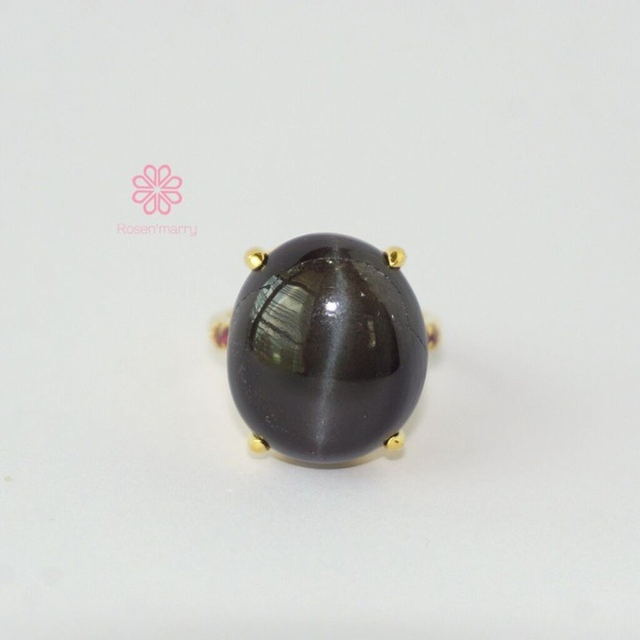 キャッツアイリング｜本物の25金、925シルバー、金メッキ