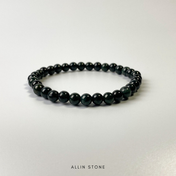 幸運をもたらすビルマ産翡翠ブレスレット | 6mm 幸運と健康を願う