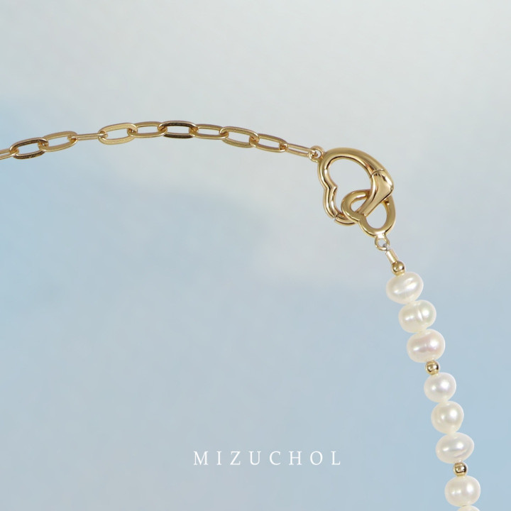 本物の重ね付けできるパールネックレス｜スターリングシルバーとゴールドメッキ