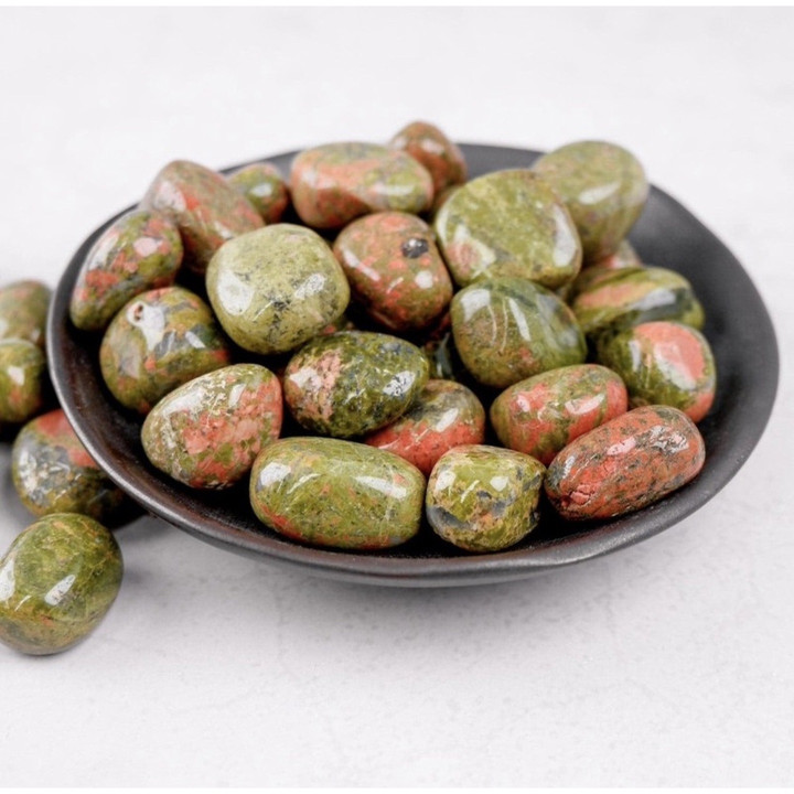 高品質ユナカイトタンブルストーン｜天然ヒーリングクリスタル