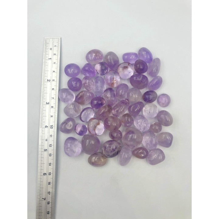 천연 자수정 원석 - 광택 처리된 힐링 스톤 (2-3cm)