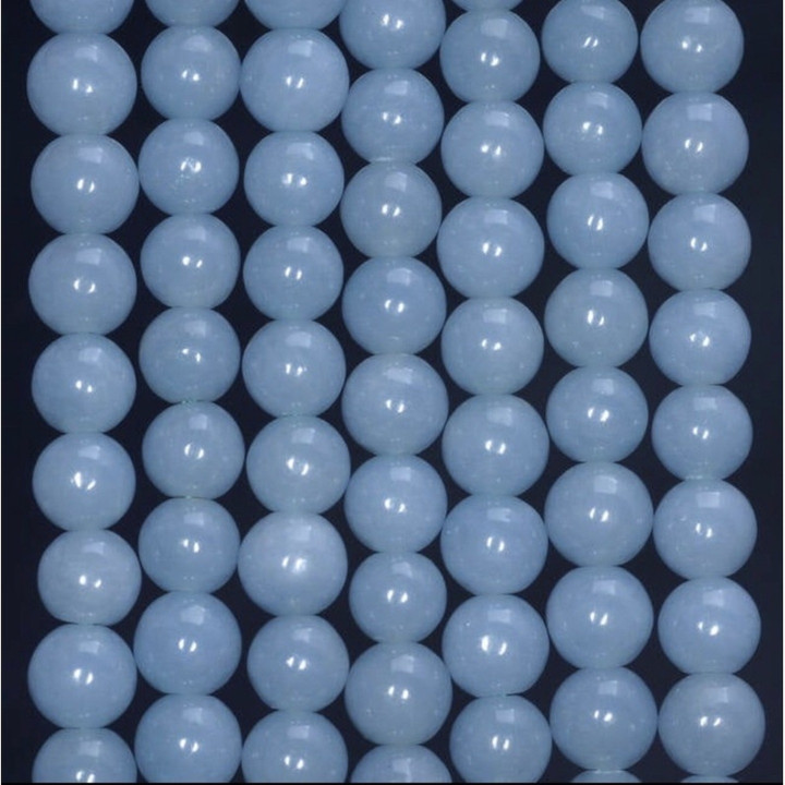 エンジェライトストーンビーズ - 天然6mm/8mmラウンドストランド（42cm）