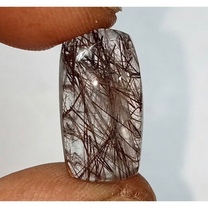 ブラックルチルクォーツカボション（2～3cm） - 天然ヒーリングストーン