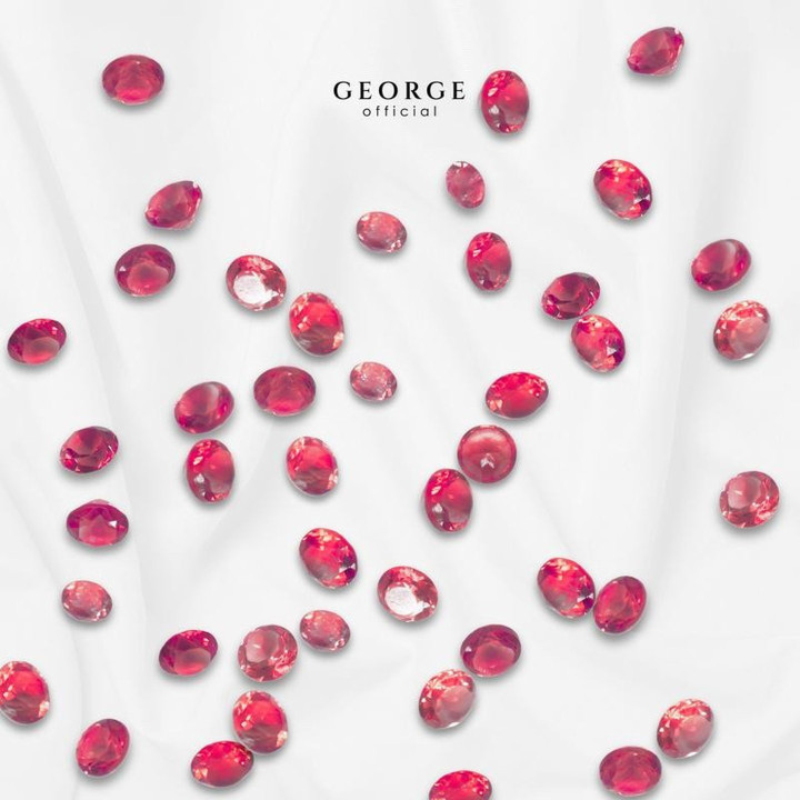 조지 주얼리(George Jewelry)의 천연 루비와 사파이어 귀걸이 - GGRBR