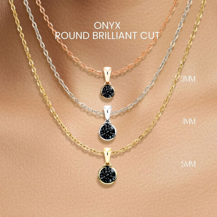 조지 주얼리(GEORGE Jewelry)의 블랙 오닉스 목걸이 | 스털링 실버 펜던트