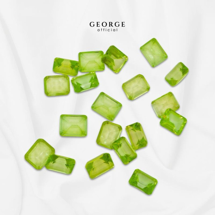 에메랄드 컷 페리도트 원석 | 정품 GGPRE by George Jewelry
