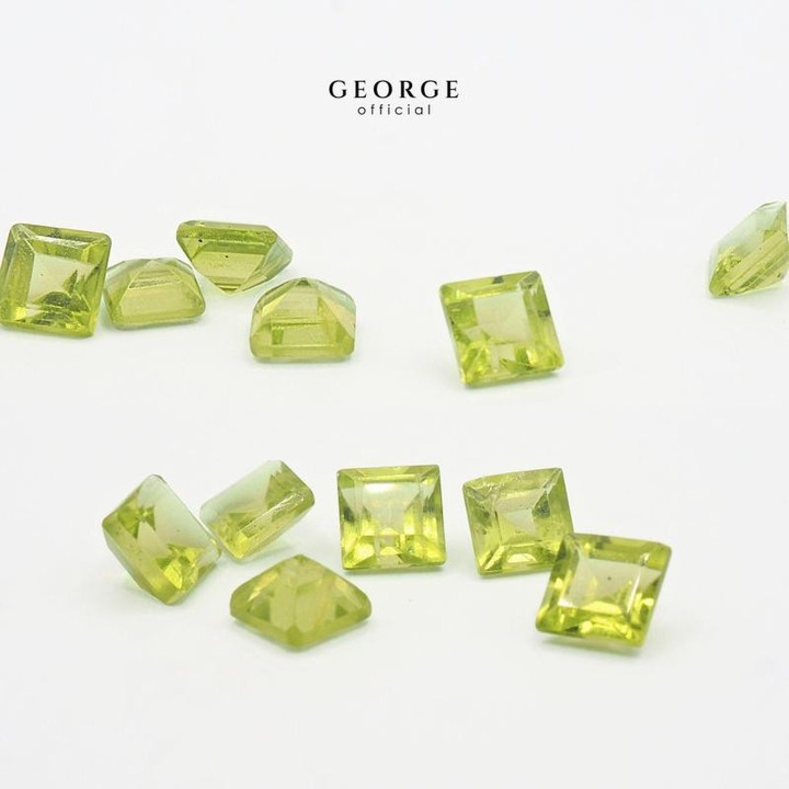 本物のペリドット ステップカット ジェムストーン | GGPRS by George Jewelry