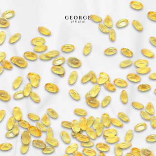 本物のイエローサファイアオーバル | GGYSO by George Jewelry