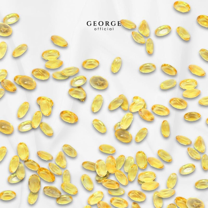 本物のイエローサファイアオーバル | GGYSO by George Jewelry
