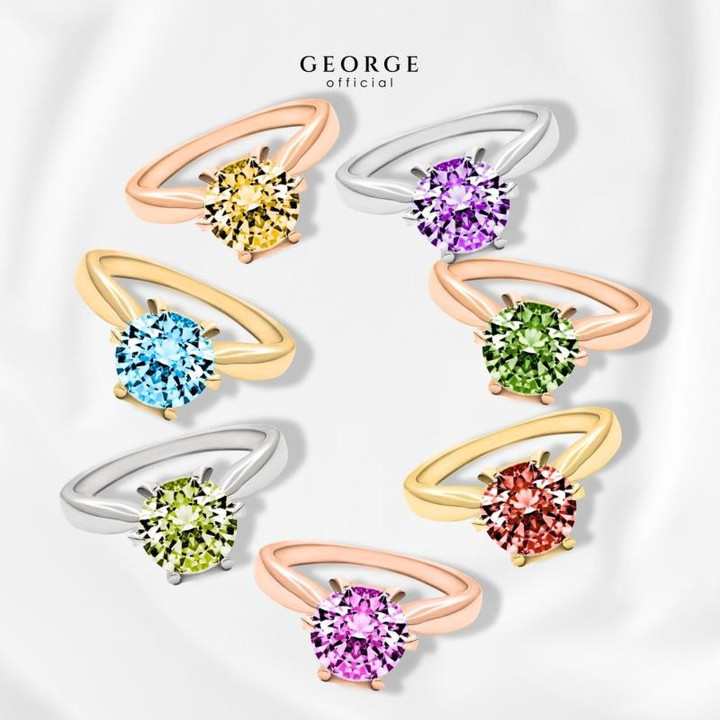 탄생석 반지 | GEORGE Jewelry의 다채로운 보석