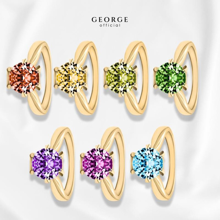 탄생석 반지 | GEORGE Jewelry의 다채로운 보석