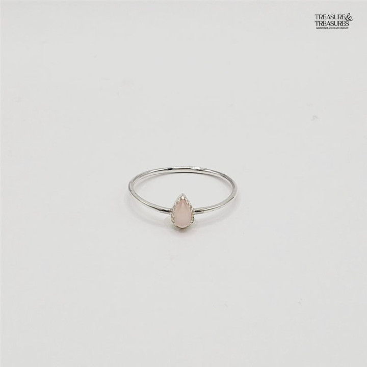 스털링 실버 배 모양 보석 반지 - 보물과 보물